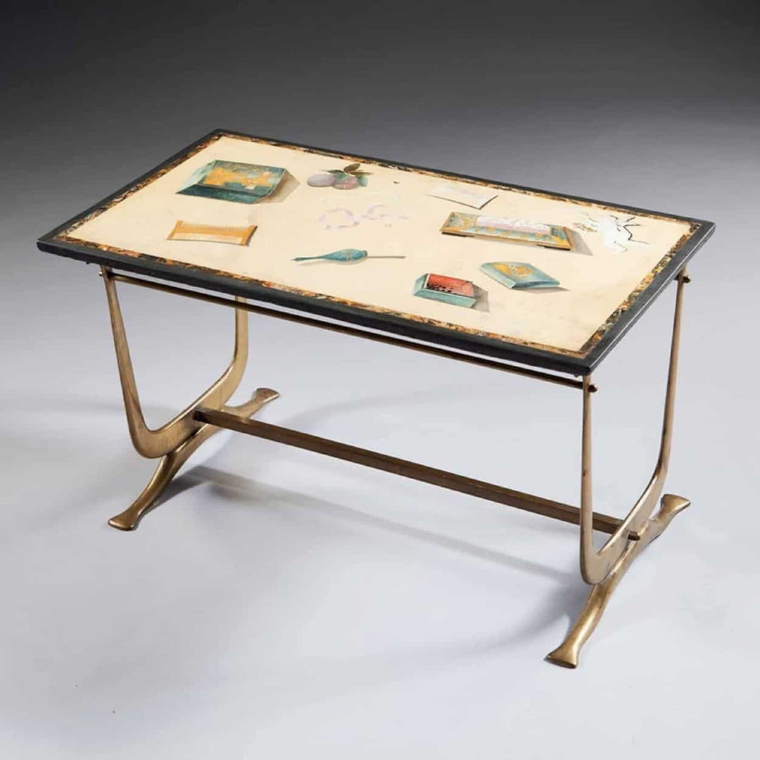 18th Century Scagliola Panel Mounted As A Low Table