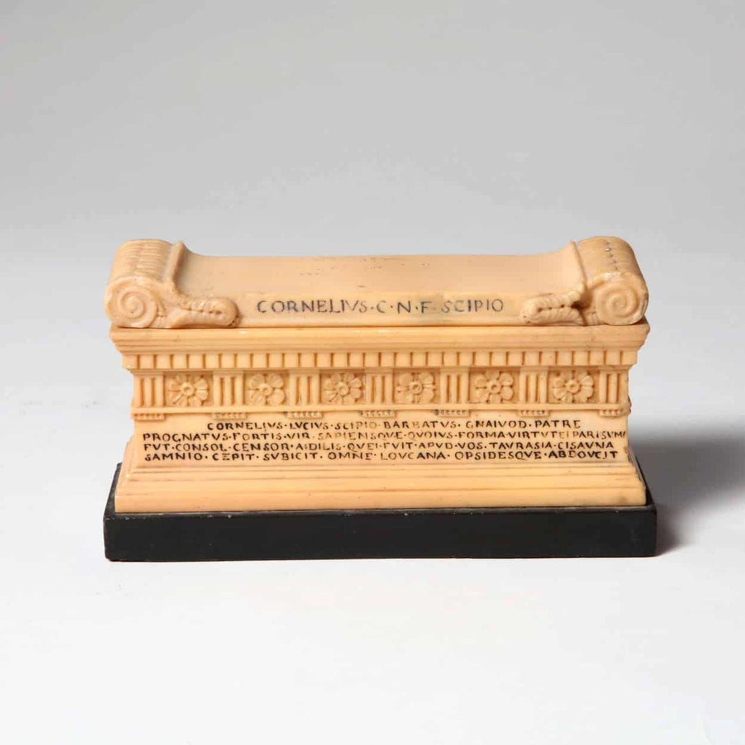 Giallo Antico Marble Inkwell of the of Sarcophagus of Scipio
