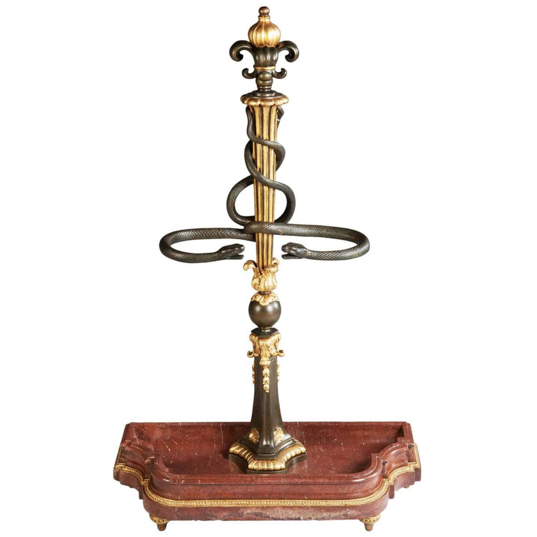 A Magnificent Parcel Gilt Bronze Hall / Umbrella / Stick Stand