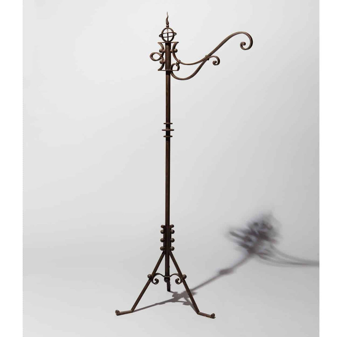 Wrought Iron Standard Lamp Attributed To Raymond Subes