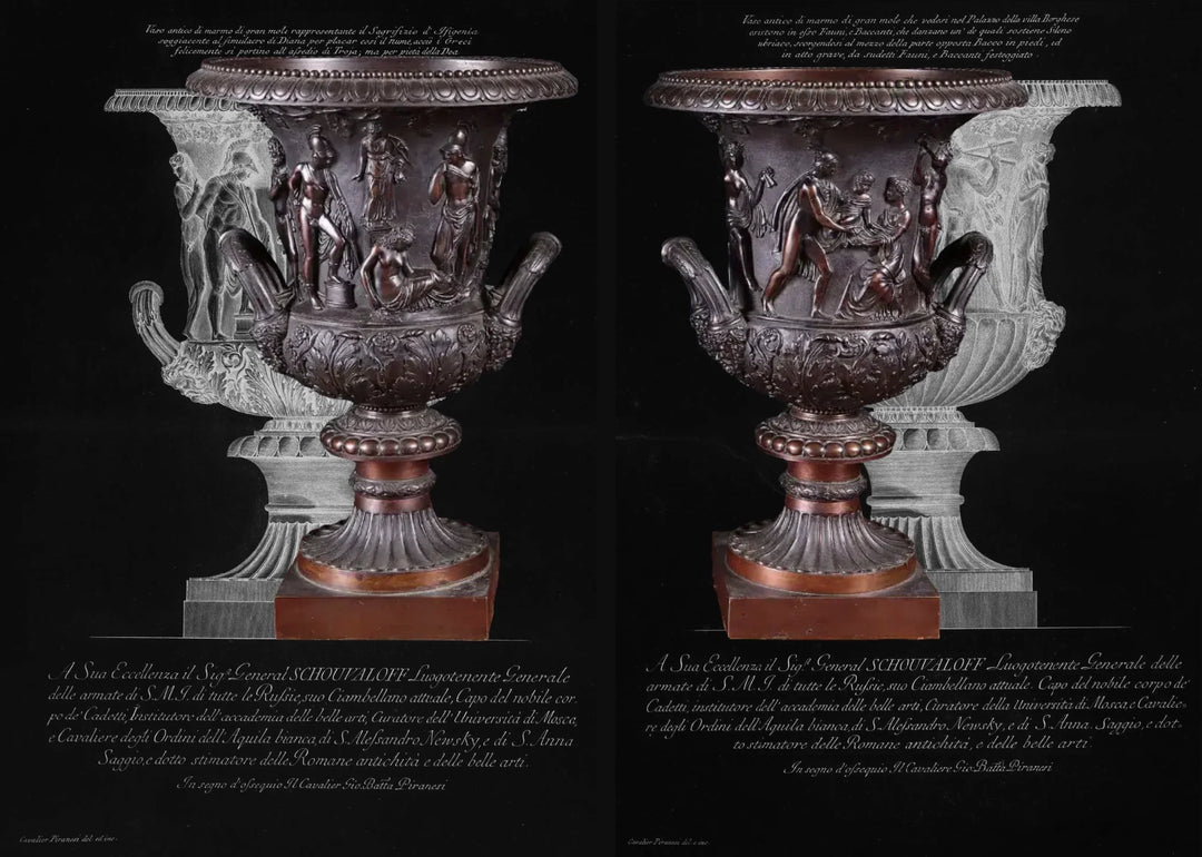 The Borghese Vase and the Medici Vase: Classical Originals and Grand Tour Echoes
