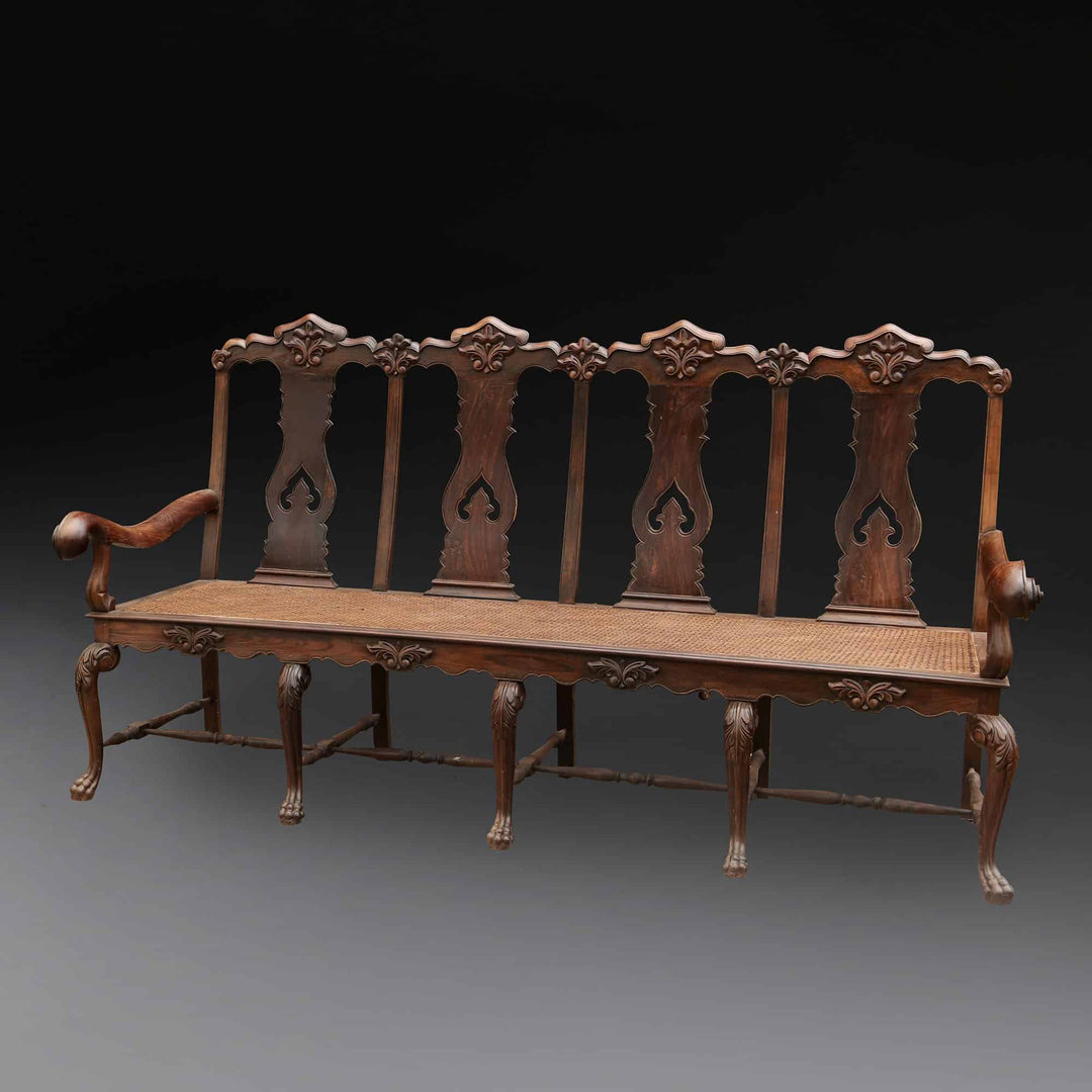Large Pair of Indo-Portuguese Settees