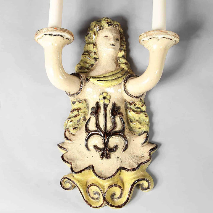 Pair Vallauris Ceramic Wall Lights