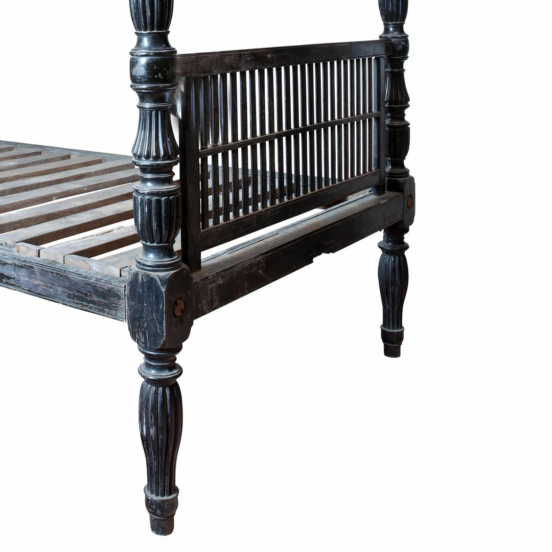 Ceylonese Solid Ebony Four Poster Bed