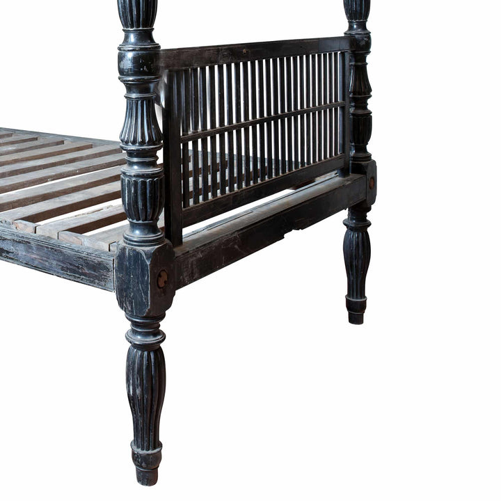 Ceylonese Solid Ebony Four Poster Bed