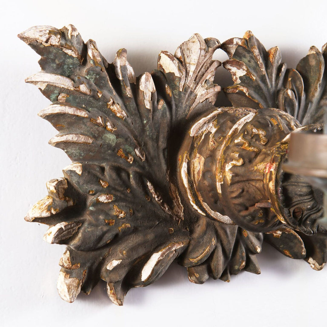 Pair of Foliate Two Arm Anglo Indian Wall Lights