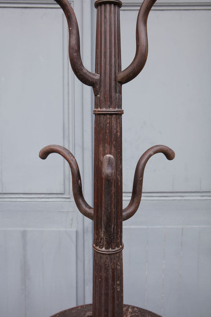 Anglo-Indian Carved Teak Hat and stick Stand