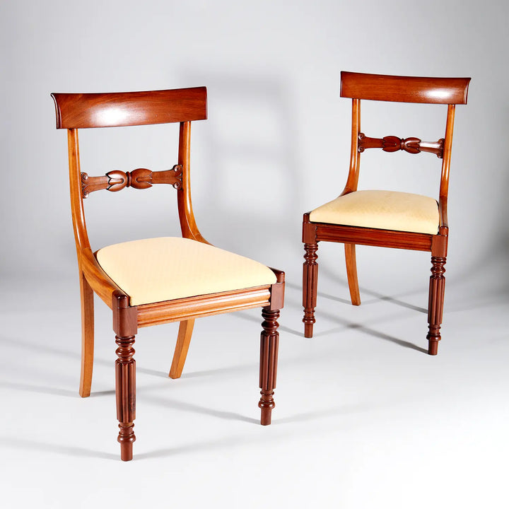 Set of William IV Dining Chairs 8+2