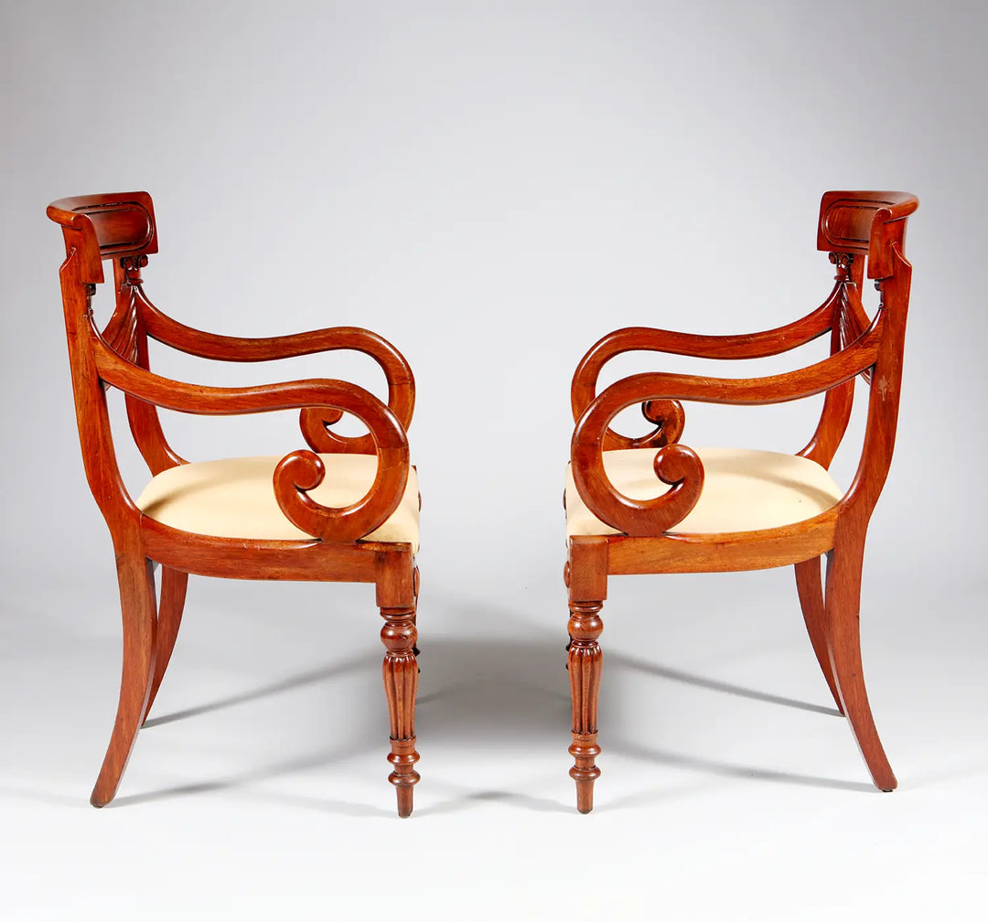 Set of William IV Dining Chairs 8+2