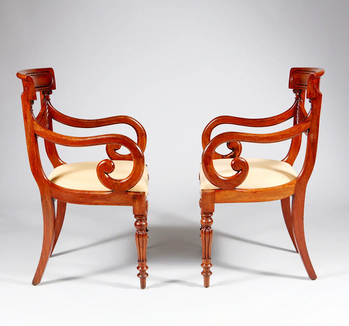 Set of William IV Dining Chairs 8+2