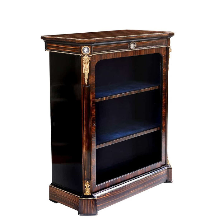 Late 19th Century Calamander Wood Vitrine Cabinet