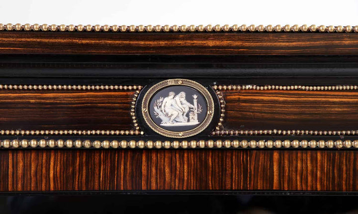 Late 19th Century Calamander Wood Vitrine Cabinet