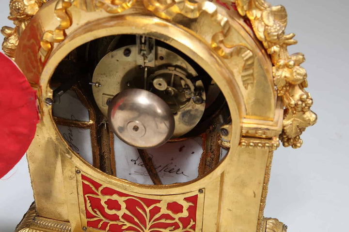 Sèvres Porcelain Blue Celeste Ormolu Mounted Mantel Clock