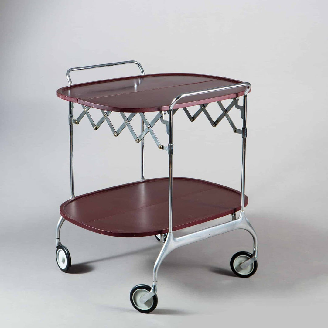 Concertina action drinks trolley