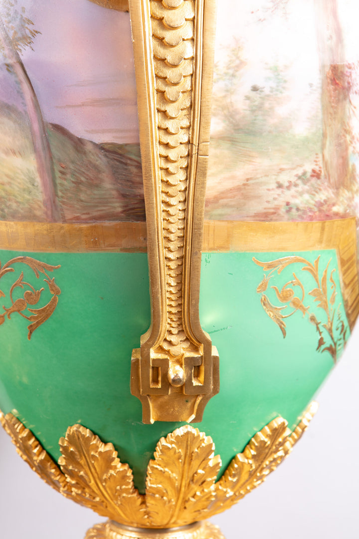 Palatial Pair of Napoleon III Sevres Vases