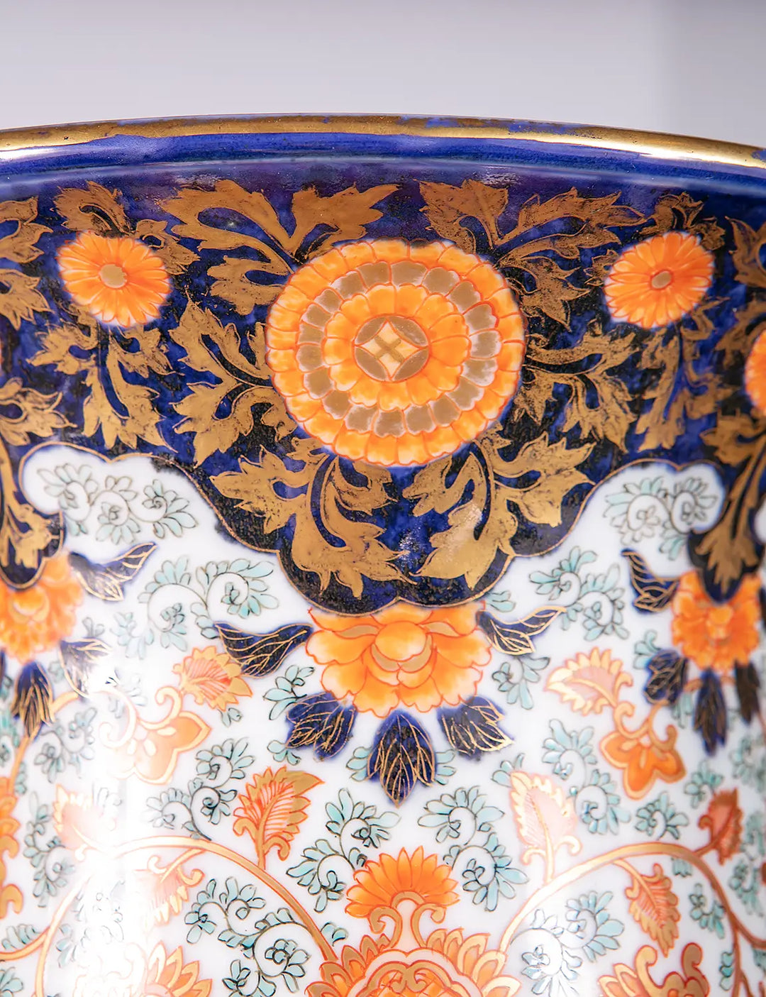 Pair of Large Japanese Imari Porcelain Vases
