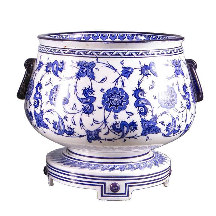 Pair of Minton Blue and White Jardinieres