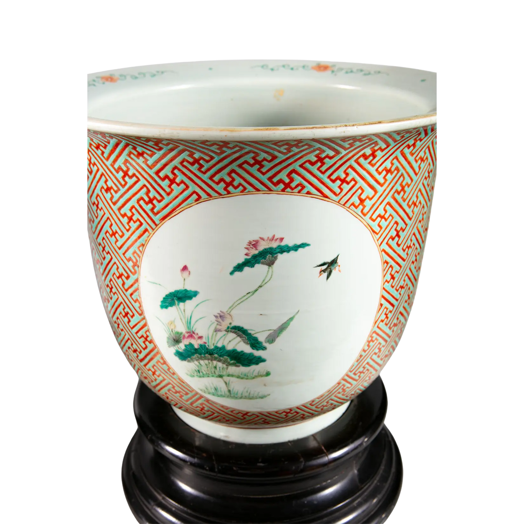 Pair of Large Chinese Porcelain Jardinieres