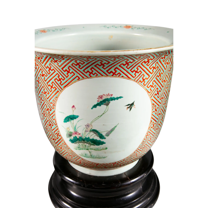 Pair of Large Chinese Porcelain Jardinieres