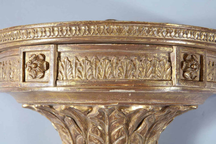Pair Of Neo Classical George III Giltwood Wall Brackets