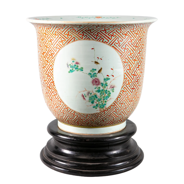 Pair of Large Chinese Porcelain Jardinieres