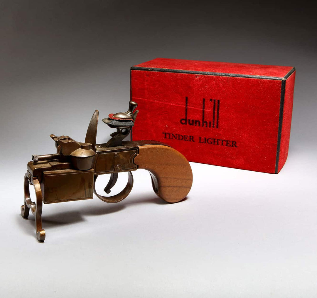 Rare Dunhill Tinder Lighter in its Original Red Box