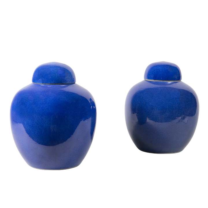 Pair of Chinese Powder Blue Vases