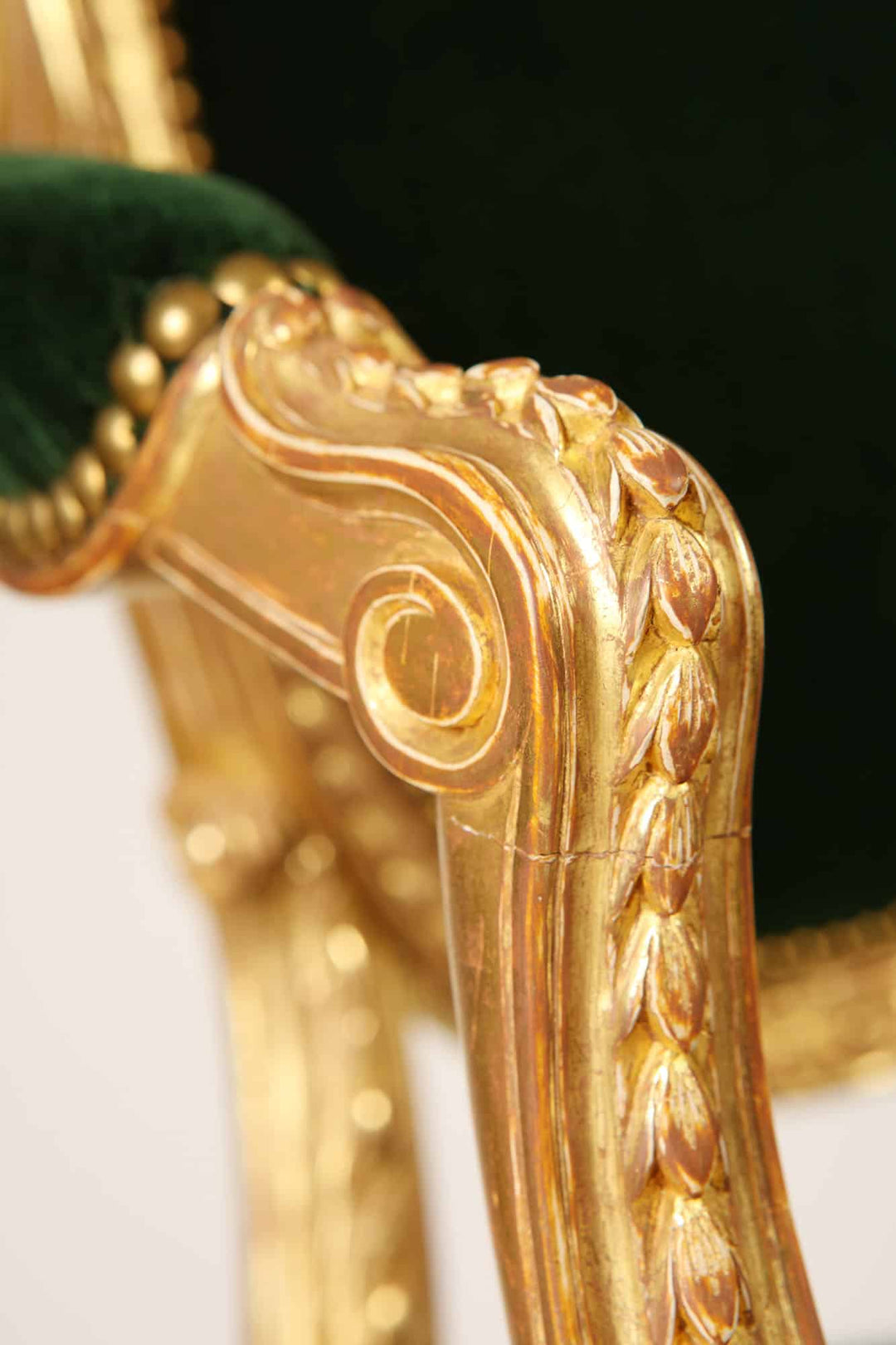 Pair of Giltwood George III armchairs attributed to John Linnell