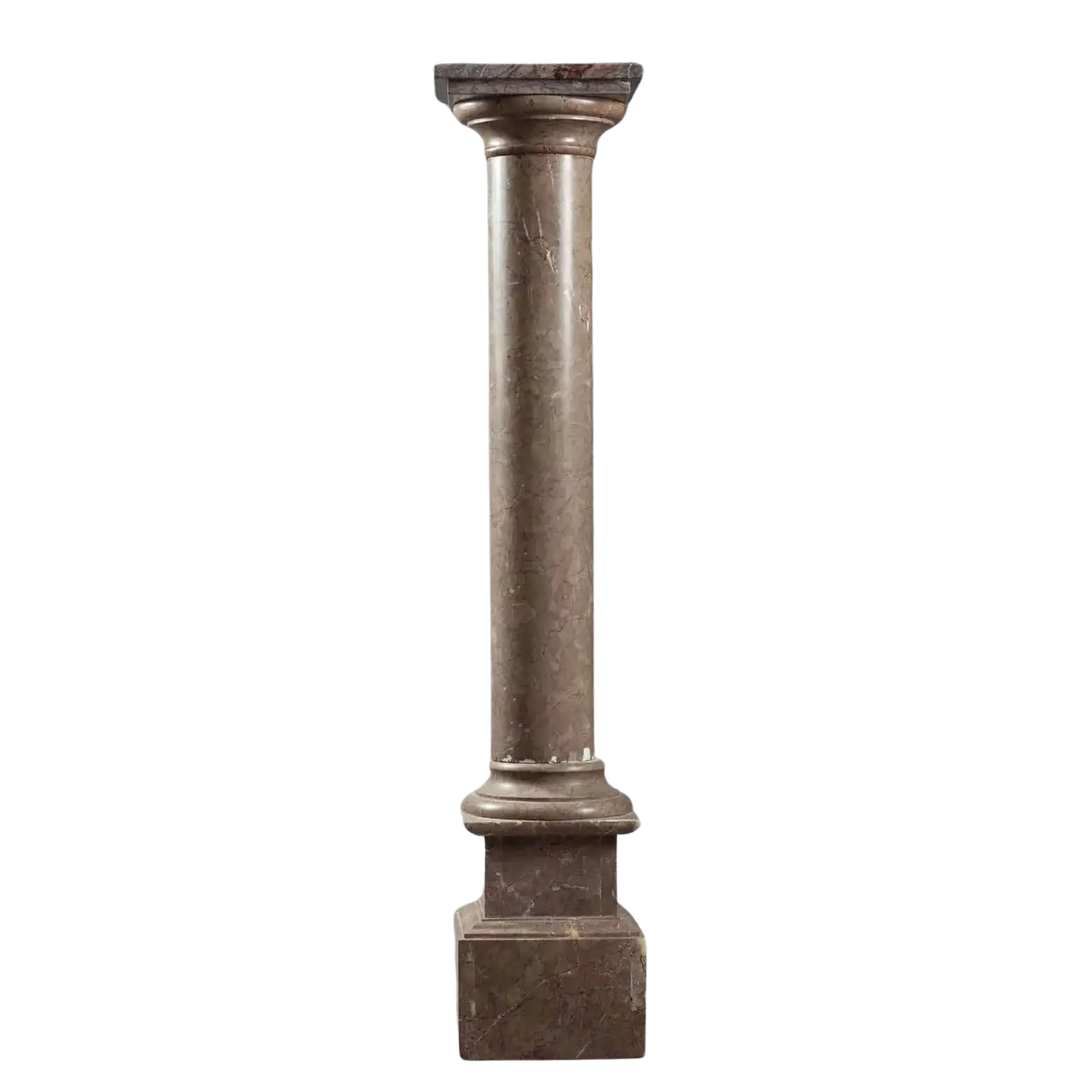 19th Century Marble Pedestal Column