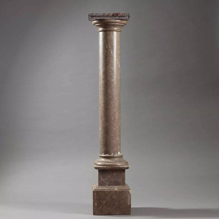 19th Century Marble Pedestal Column