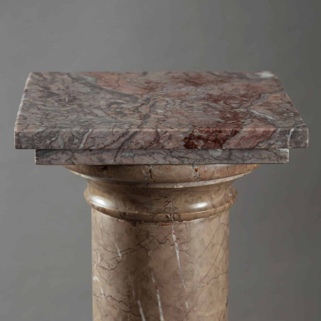 19th Century Marble Pedestal Column