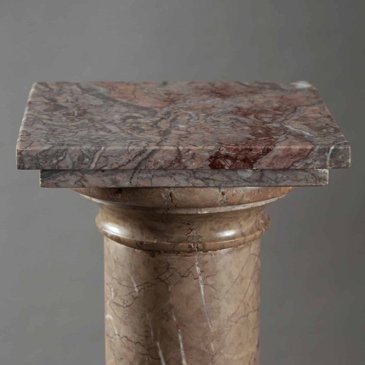 19th Century Marble Pedestal Column
