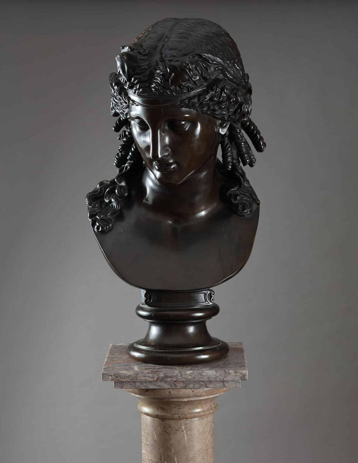19th Century Marble Pedestal Column