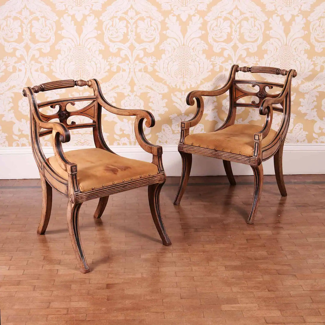 Pair of Regency Armchairs