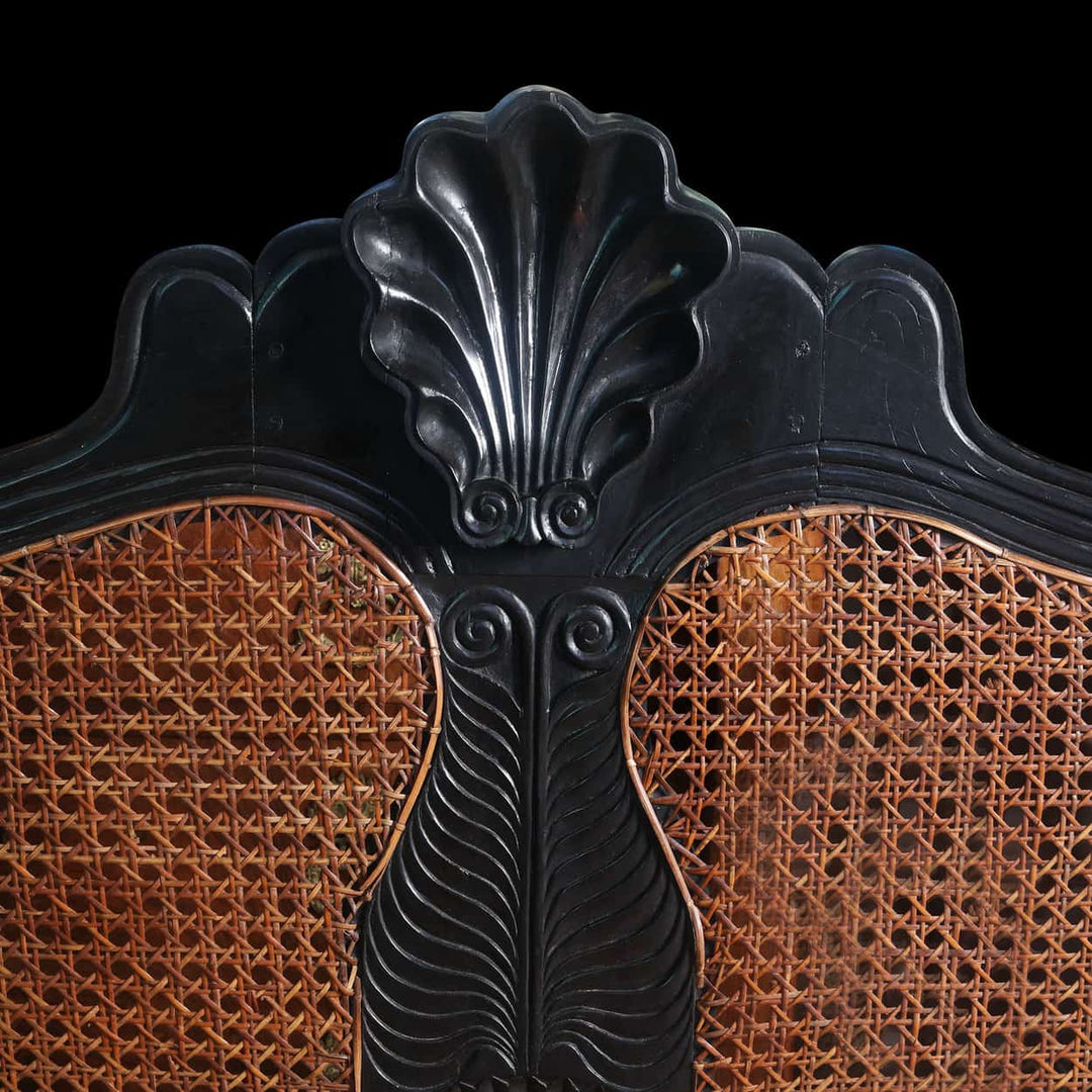 19th Century Ceylonese Solid Ebony Sofa