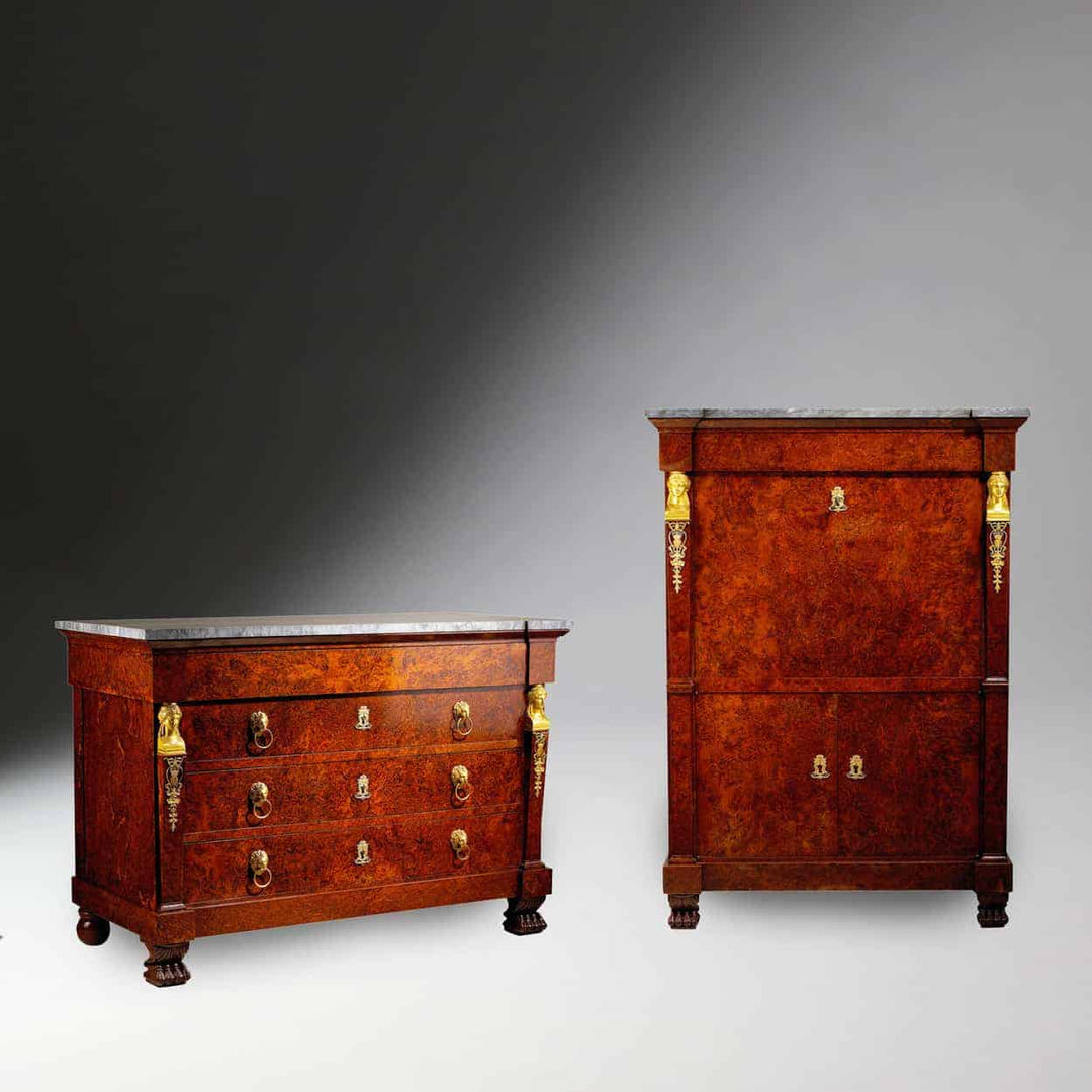 Imperial French Empire Commode ||| Secretaire á Abattant ||| Attributed to Bernard Molitor