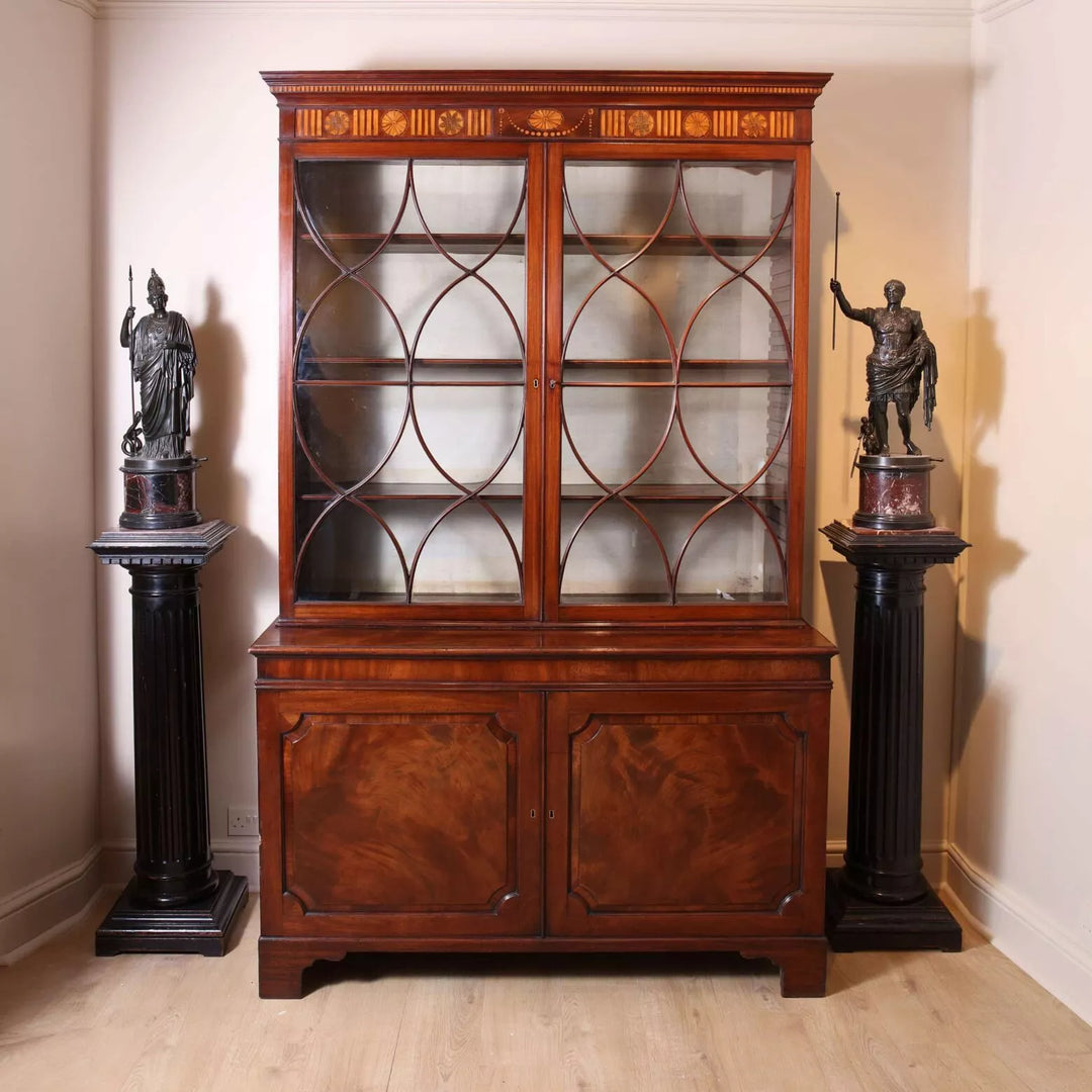 George III Sheraton Cabinet Bookcase