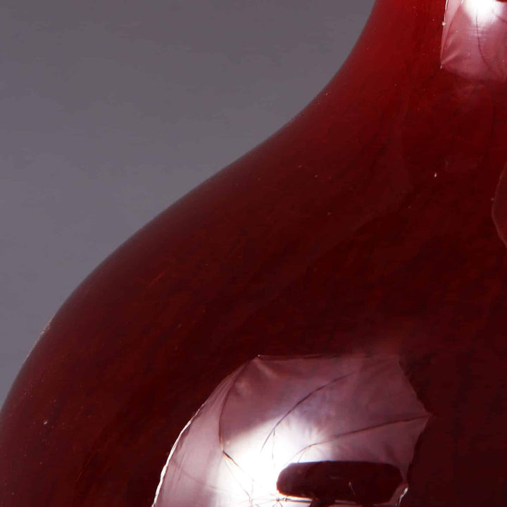 Chinese Sang de Boeuf Vase mounted as a table lamp