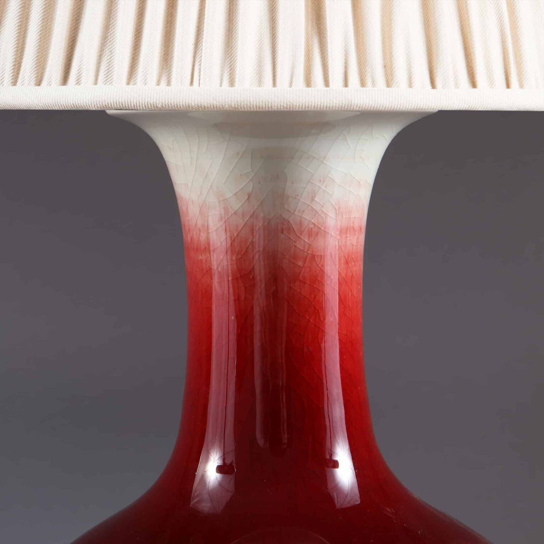 Chinese Sang de Boeuf Vase mounted as a table lamp