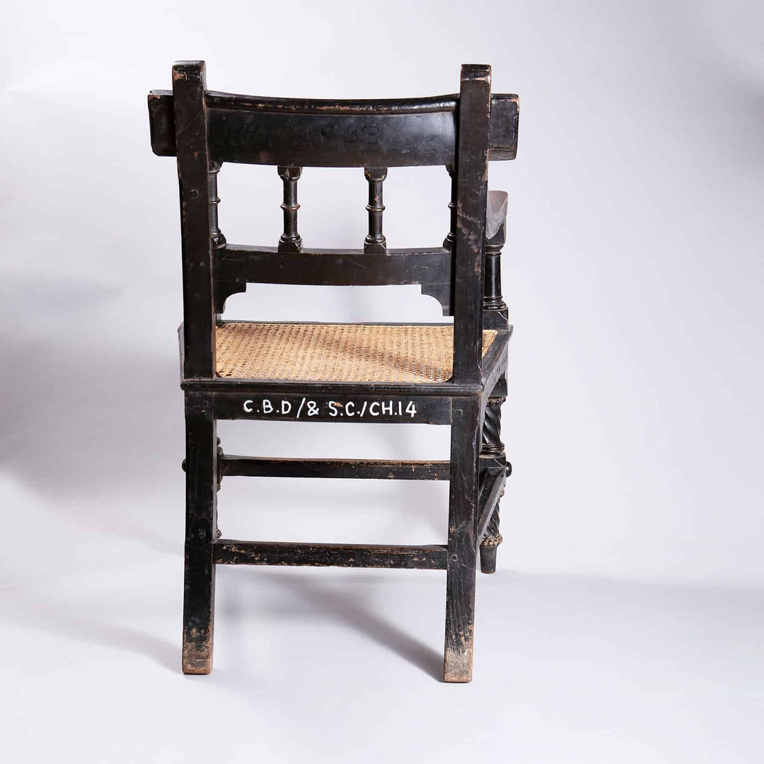Pair of Indian Bombay Gothic Armchairs