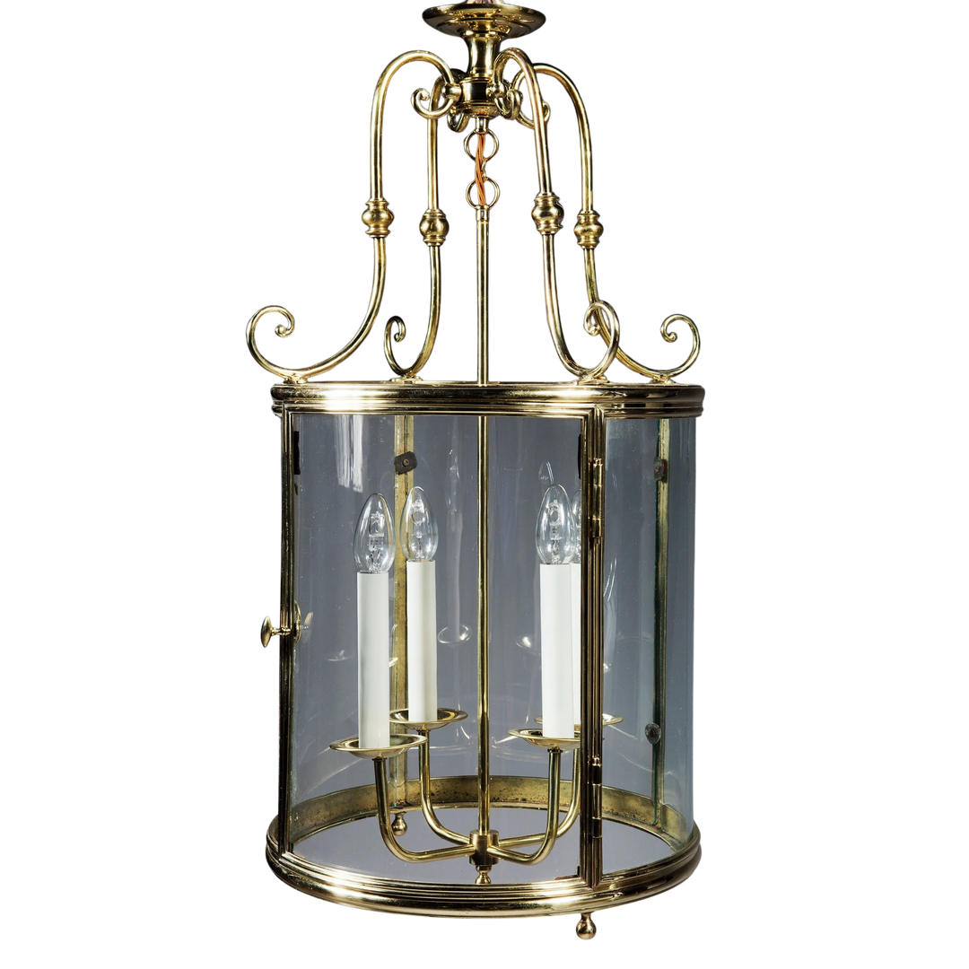 Large-scale French Circular Brass Lantern