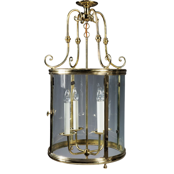 Large-scale French Circular Brass Lantern