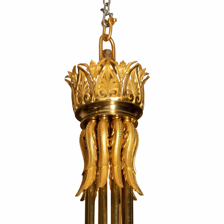 Palatial Napoleon III Gilt Bronze and Glass Chandelier