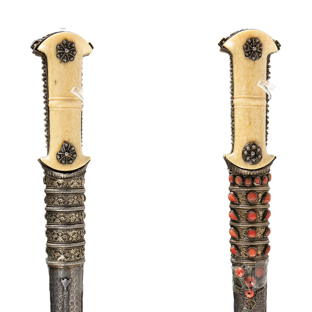 Coral Encrusted Dagger with Sheath, Turkish / Ottoman Empire
