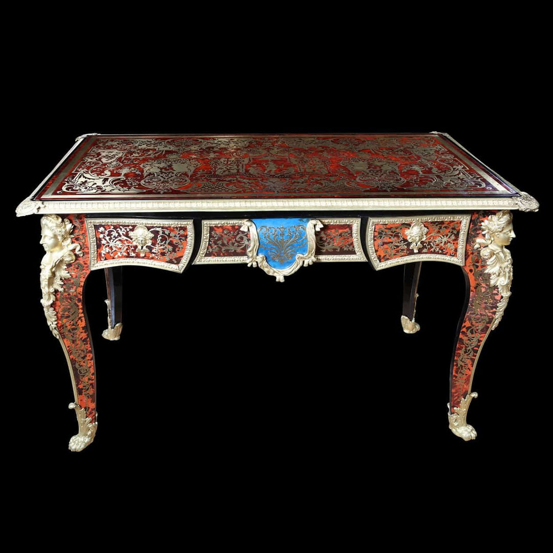 Fine Red Tortoiseshell Boulle Desk
