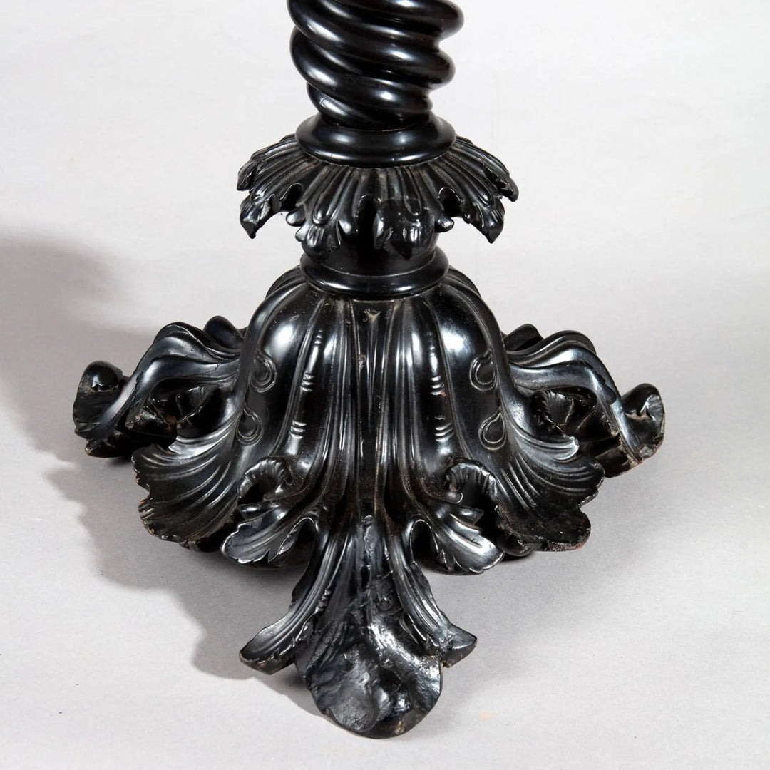 Pair of Indian Ebonised Hall Stands