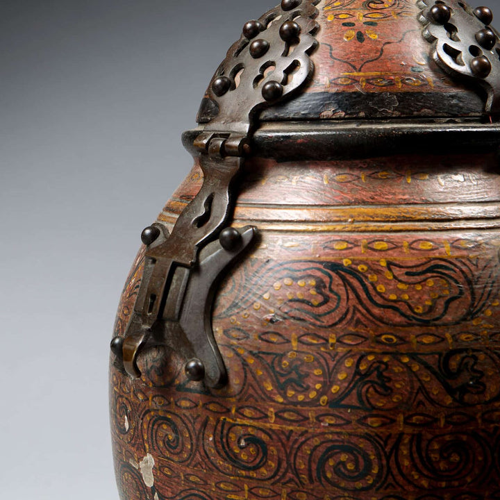Rajasthani Wooden Jar and Cover