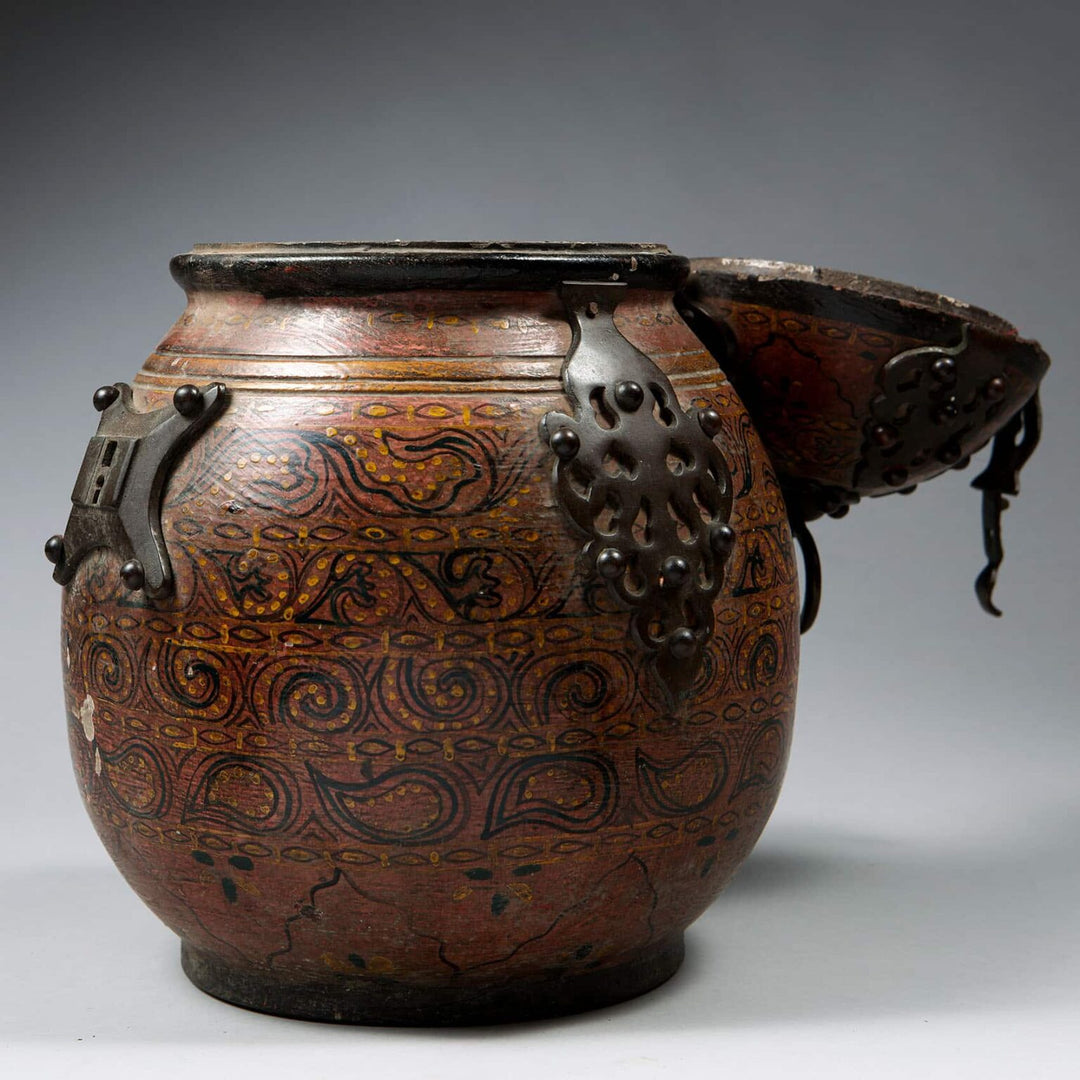 Rajasthani Wooden Jar and Cover