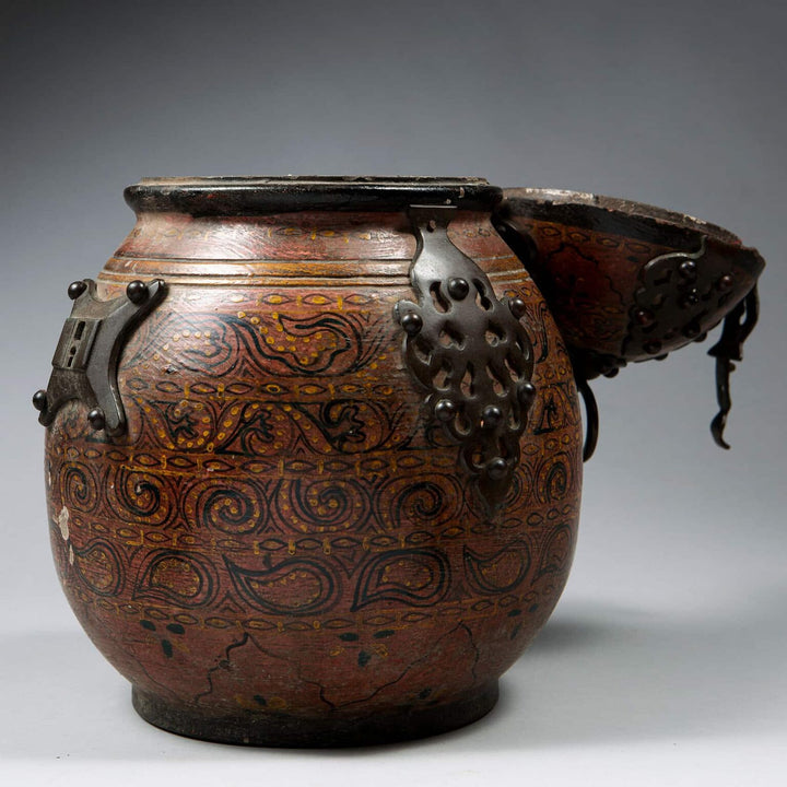 Rajasthani Wooden Jar and Cover