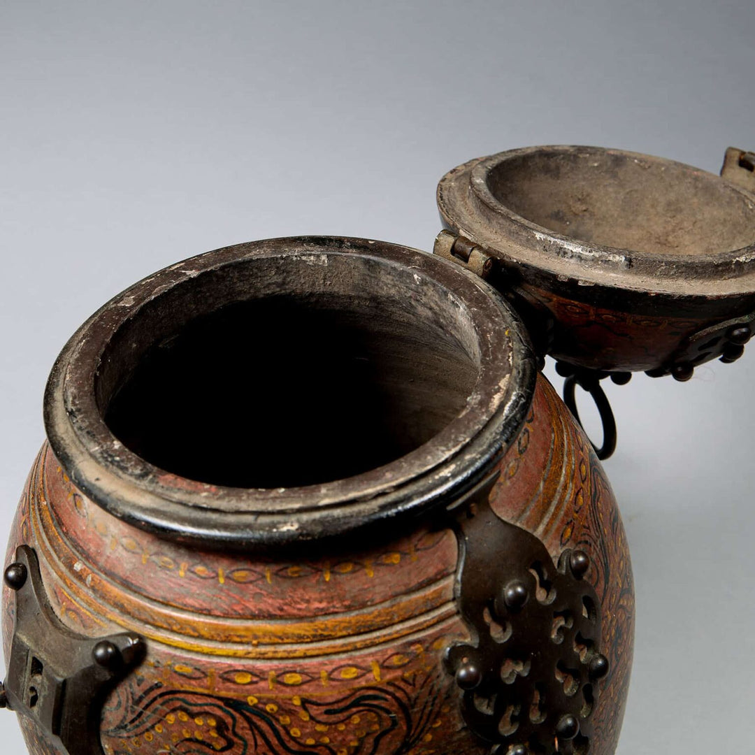 Rajasthani Wooden Jar and Cover